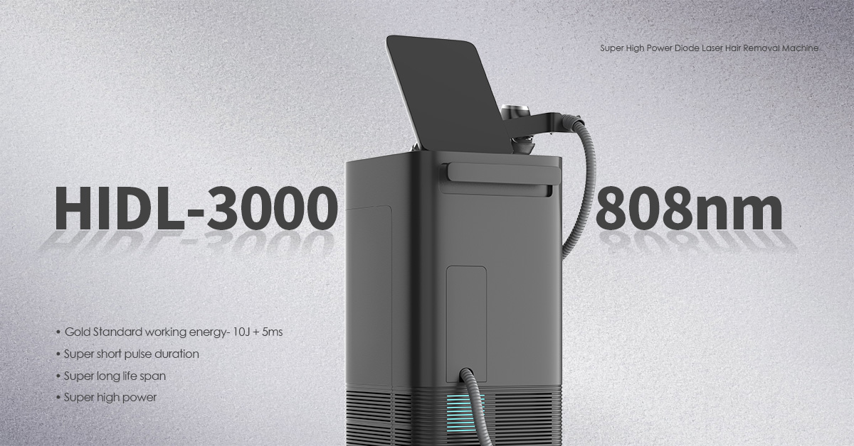 3000W 808nm diod laser hårborttagningsmaskin 